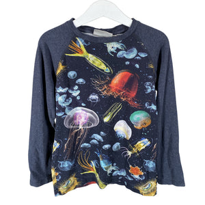 Unisex Molo Kids - Trikotaažist pluus, suurus 122 - 128 - Sinine (1)