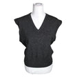 Unisex Massimo Dutti - Kootud vest, suurus 36 - Hall ()
