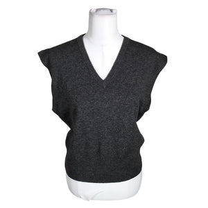 Unisex Massimo Dutti - Kootud vest, suurus 36 - Hall (1)