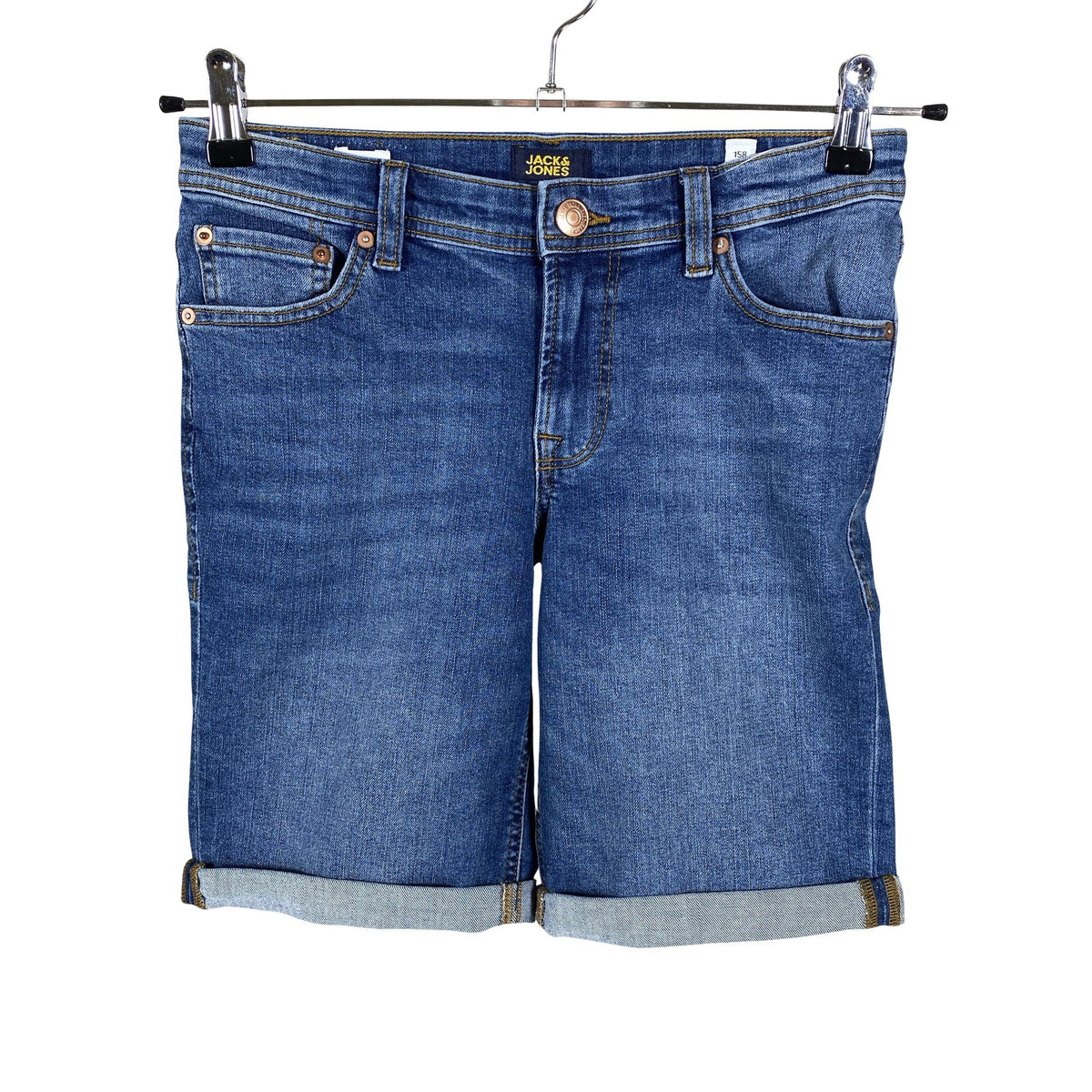 Unisex Jack & Jones - Teksast lühikesed püksid, suurus 152 - 158 - Sinine (1)