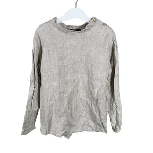 Unisex Hulmu - Pluus, suurus 122 - 128 - Beige (1)