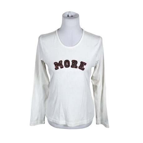 Unisex More&More - Trikotaažist pluus, suurus 40 - Valge ()