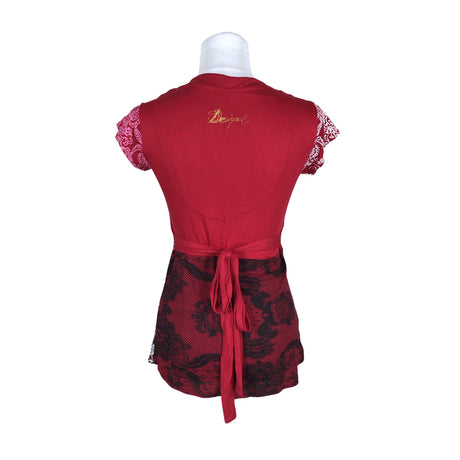 Unisex Desigual - T-särk, suurus 36 - Punane (2)