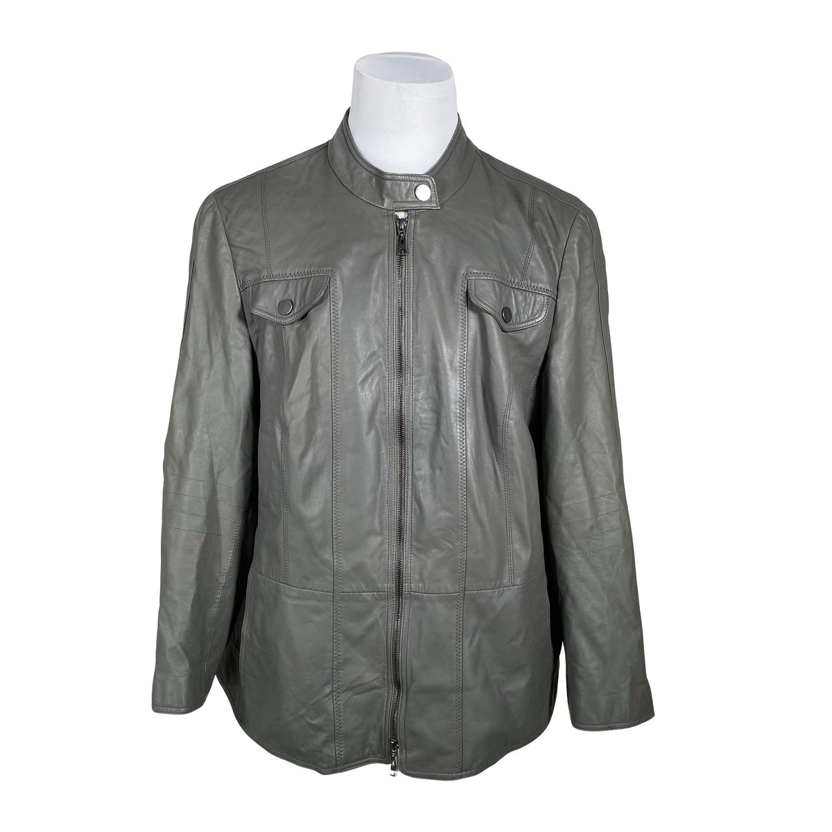 Unisex Samoon - Nahktagi, suurus L - Hall (1)