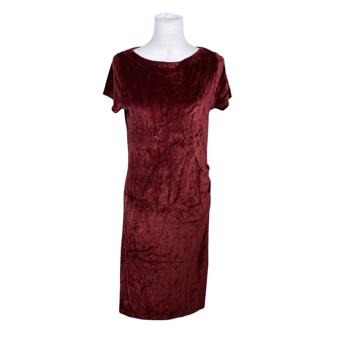 Unisex me&i - Trikotaažist kleit, suurus 38 - Veinipunane (1)