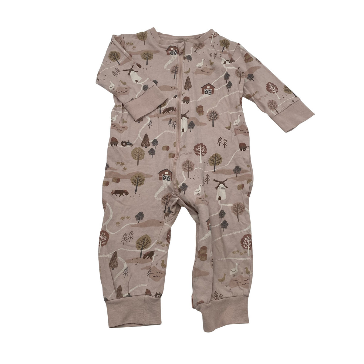 Unisex Lindex - Pükskostüüm, suurus 68 - 74 - Heleroosa (1)