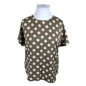 Unisex Nanso - Lühikeste käistega pluus, suurus 46 - Roheline (1)