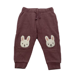 Unisex Lindex - Trikotaažist püksid, suurus 68 - 74 - Lilla (1)