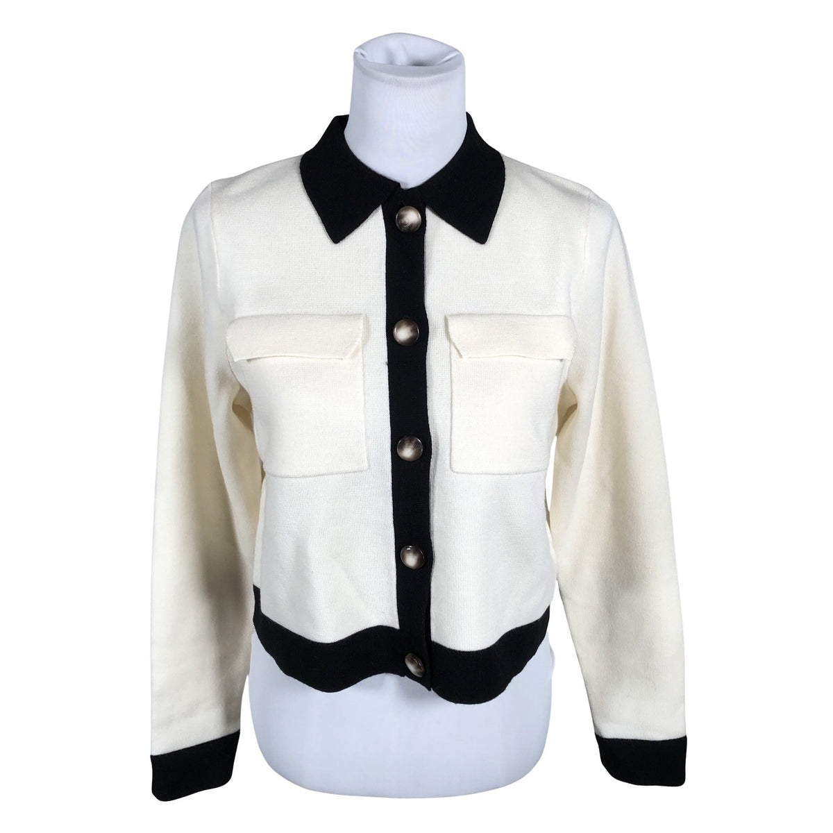 Unisex La Maille Sezane - Kardigan, suurus 36 - Valge (1)