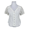Unisex Odd Molly - Lühikeste käistega pluus, suurus 42 - Valge ()