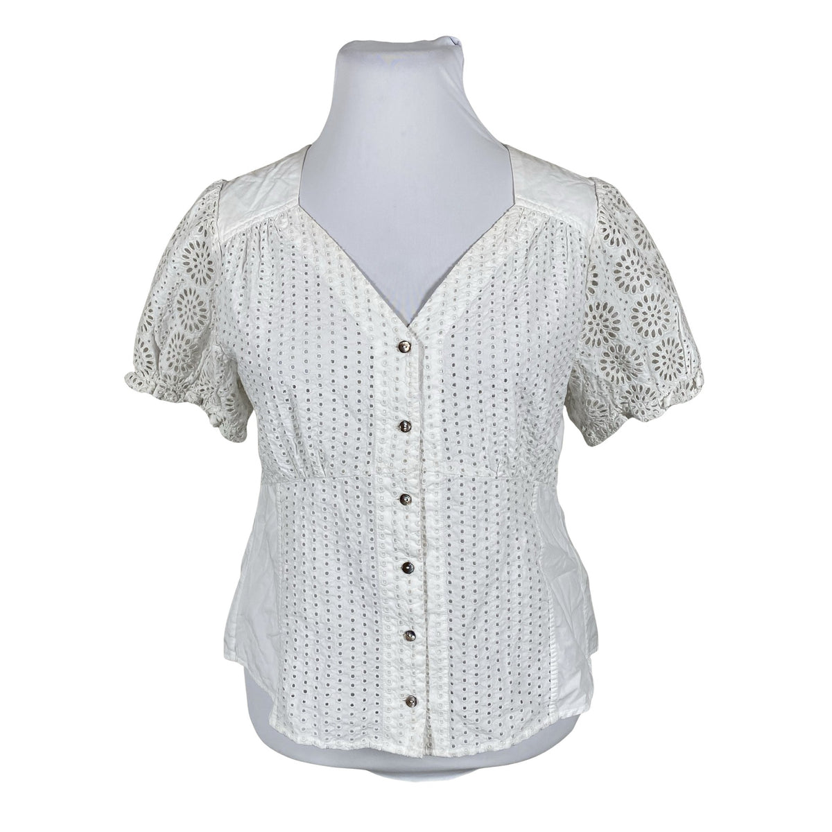 Unisex Odd Molly - Lühikeste käistega pluus, suurus 42 - Valge (1)