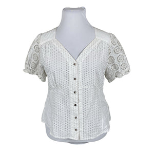 Unisex Odd Molly - Lühikeste käistega pluus, suurus 42 - Valge (1)
