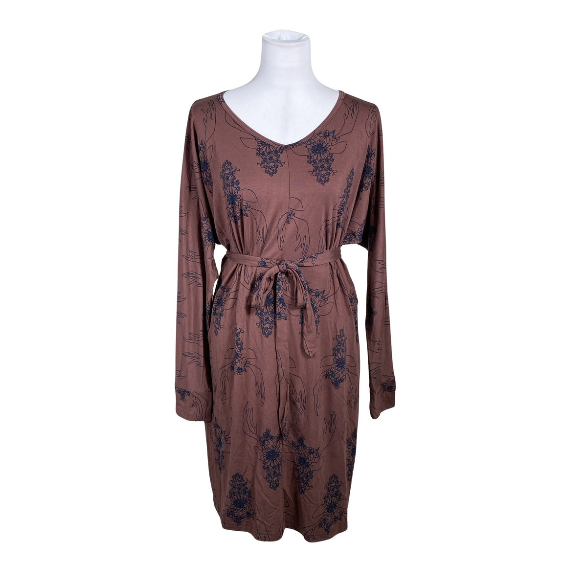 Unisex Second Chance - Trikotaažist kleit, suurus 38 - Pruun (1)