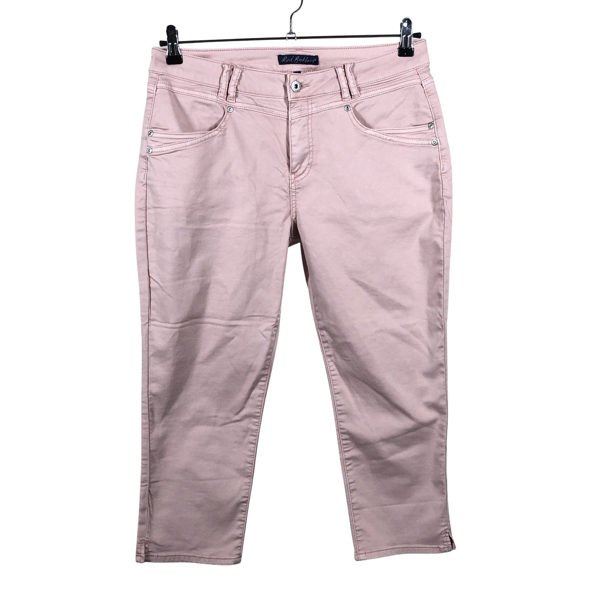 Unisex Red Button - Teksast poolpikad püksid, suurus 40 - Heleroosa (1)