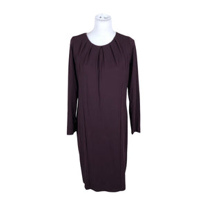Unisex Nanso - Trikotaažist kleit, suurus 40 - Veinipunane (1)