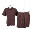 Unisex Kellermann - Lühikeste käistega pluus, suurus 38 - Pruun ()