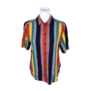 Unisex Kellermann - Lühikeste käistega pluus, suurus 36 - Sinine (1)