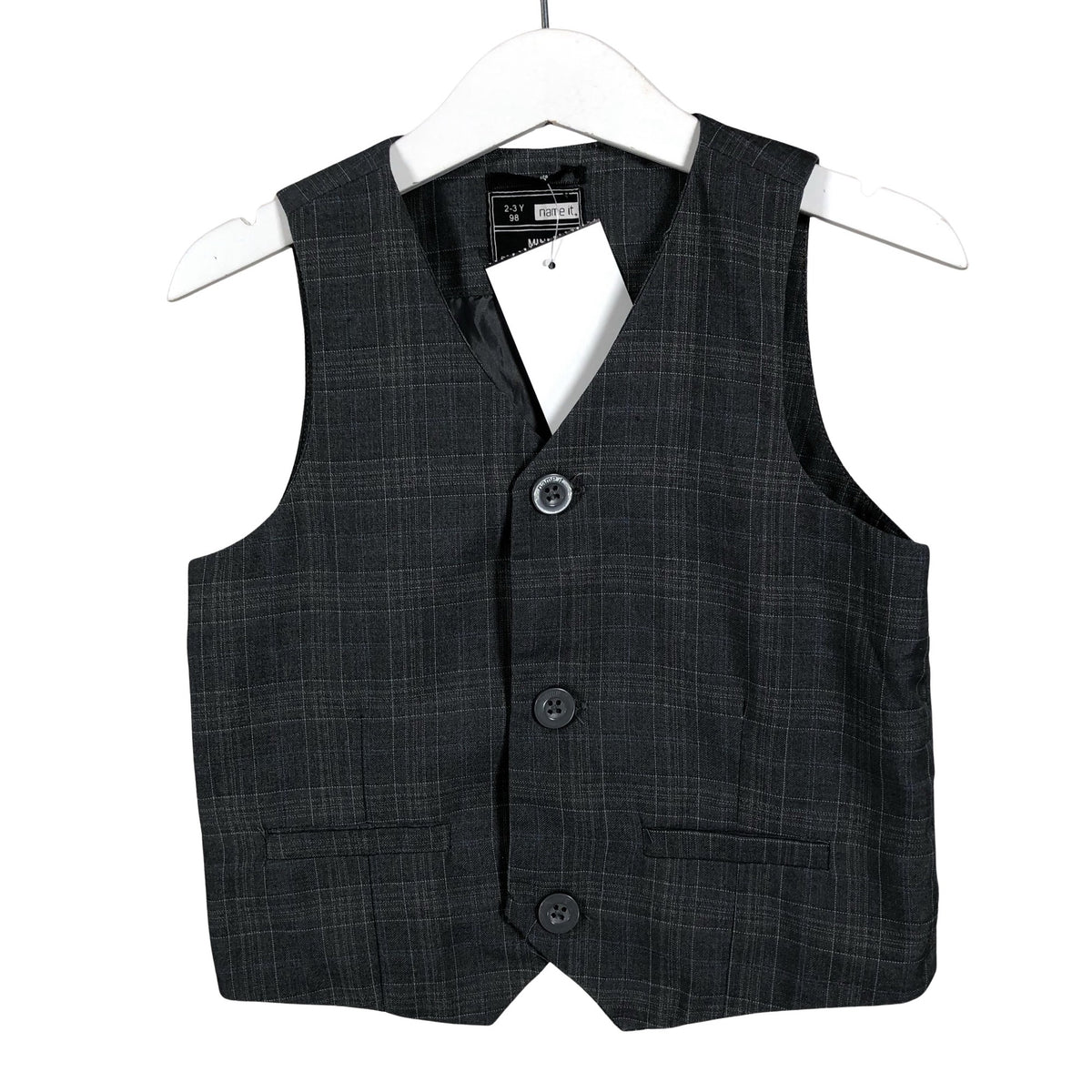 Unisex Name It - Ülikonna vest, suurus 92 - 98 - Hall (1)