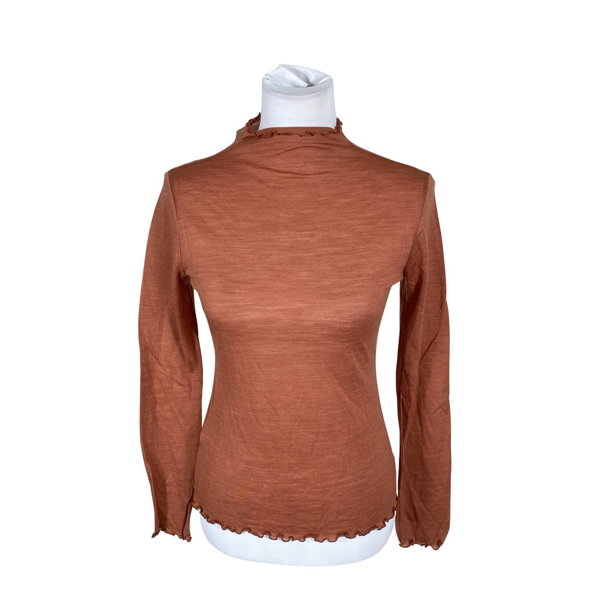 Unisex About - Trikotaažist pluus, suurus 36 - Pruun (1)