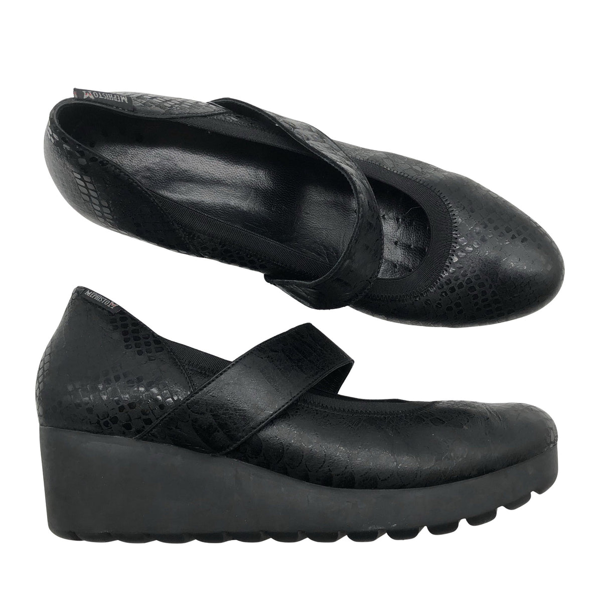 Unisex Mephisto - Kiilkontsaga kingad, suurus 41 - Must (1)