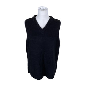 Unisex Aarikka - Kootud vest, suurus 40 - Must (1)