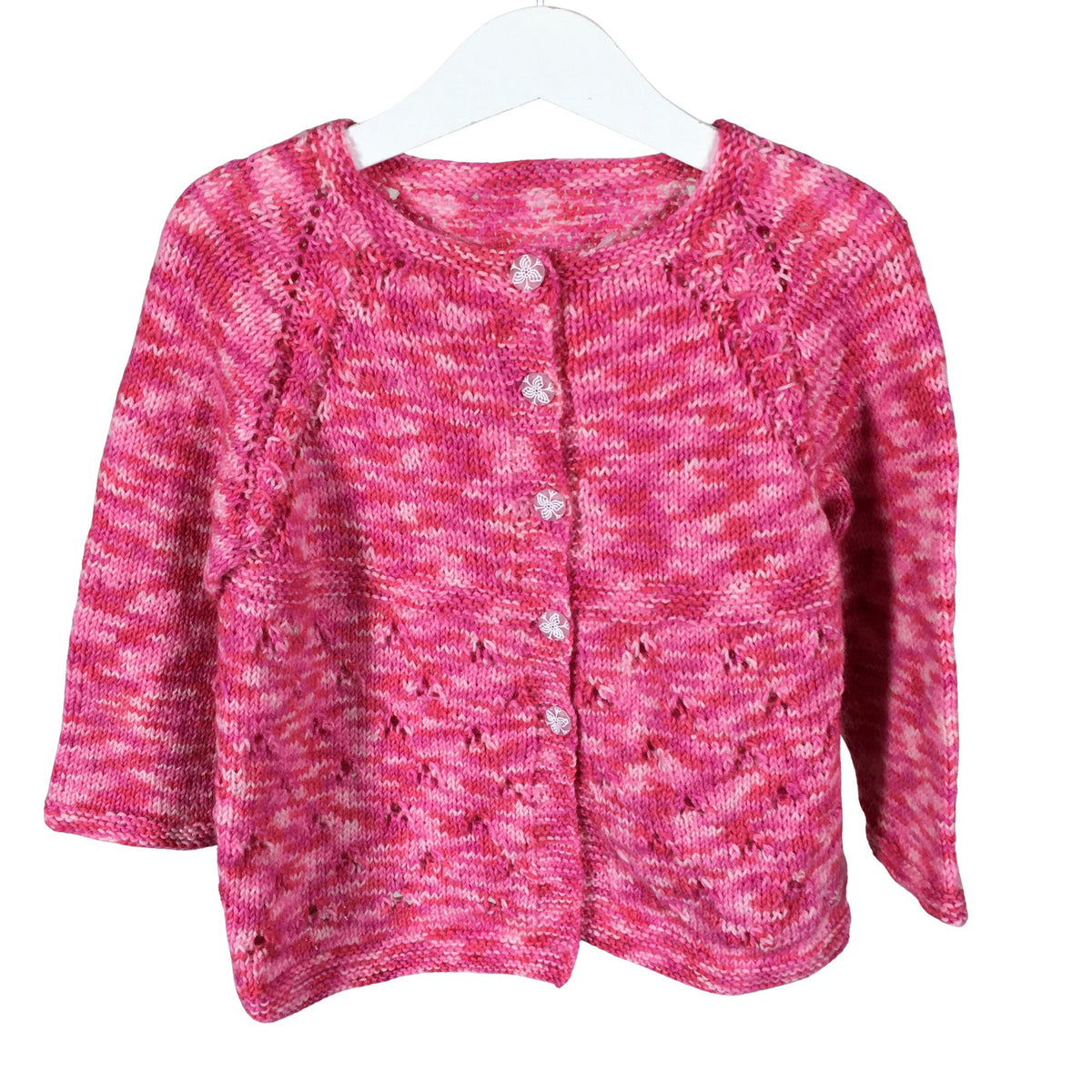 Unisex Handmade - Kardigan, suurus 116 - 122 - Roosa (1)