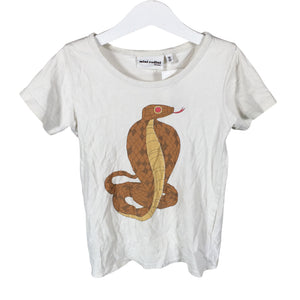 Unisex Mini Rodini - T-särk, suurus 116 - 122 - Looduslik valge (1)