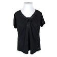 Unisex Lindex - Lühikeste käistega pluus, suurus 44 - Must ()