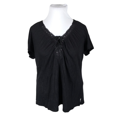 Unisex Lindex - Lühikeste käistega pluus, suurus 44 - Must ()