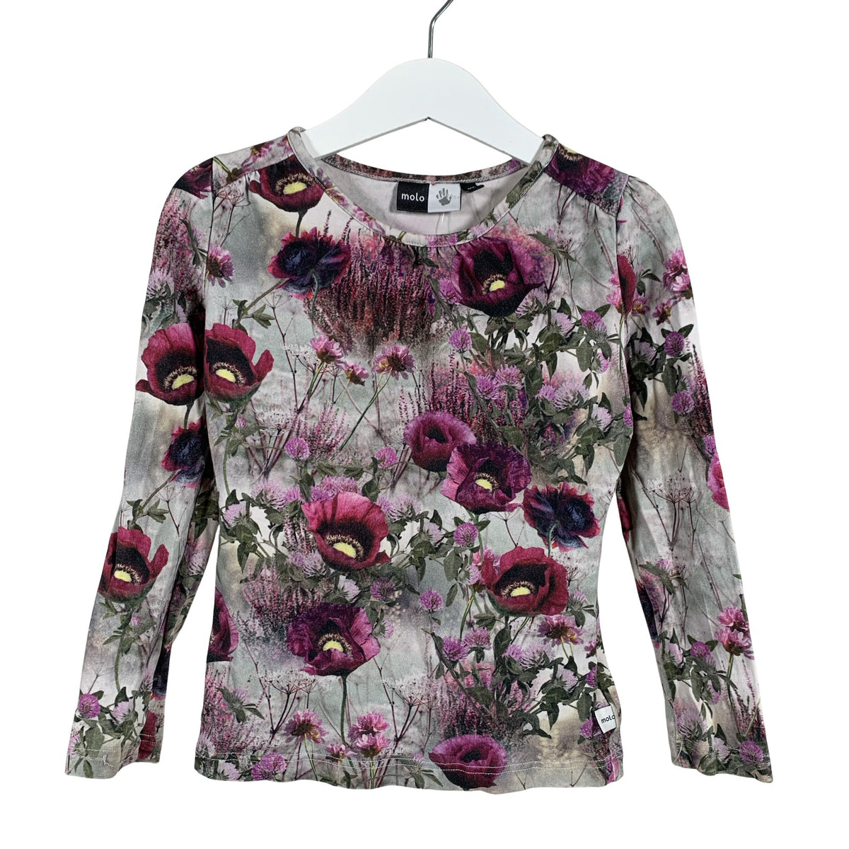 Unisex Molo Kids - Trikotaažist pluus, suurus 104 - 110 - Hall (1)