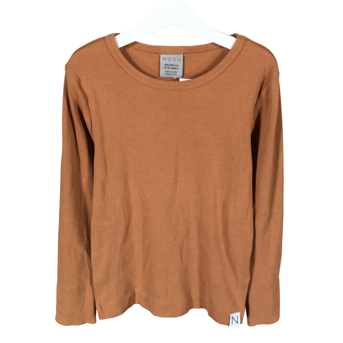 Unisex NOSH - Trikotaažist pluus, suurus 134 - 140 - Pruun (1)