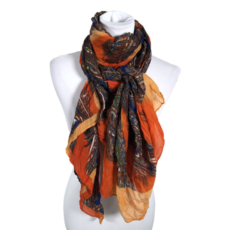 Unisex Your Face - Õhuke sall, suurus Maxi - Oranž ()