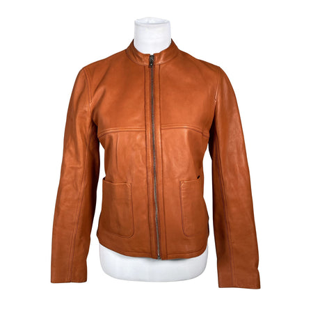 Unisex Massimo Dutti - Nahktagi, suurus 40 - Oranž (2)