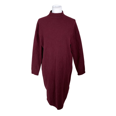 Unisex Massimo Dutti - Kootud kleit, suurus 40 - Veinipunane ()