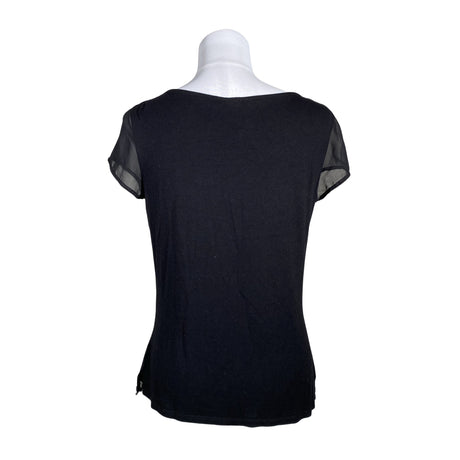 Unisex s.Oliver - Lühikeste käistega pluus, suurus 36 - Must (2)