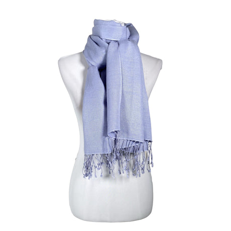 Unisex Pashmina - Õhuke sall, suurus Maxi - Helesinine ()