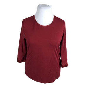 Unisex Gerry Weber - Trikotaažist pluus, suurus 42 - Veinipunane (1)