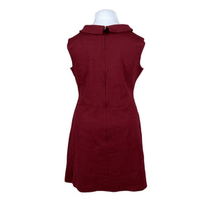 Unisex Tazzia - Trikotaažist kleit, suurus 44 - Veinipunane (2)
