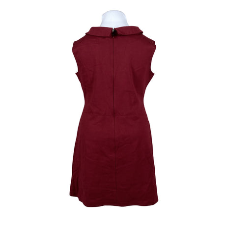 Unisex Tazzia - Trikotaažist kleit, suurus 44 - Veinipunane (2)