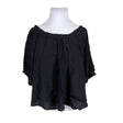 Unisex Lindex - Lühikeste käistega pluus, suurus 44 - Must ()