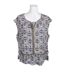 Unisex Taifun - Lühikeste käistega pluus, suurus 36 - Lilla (1)