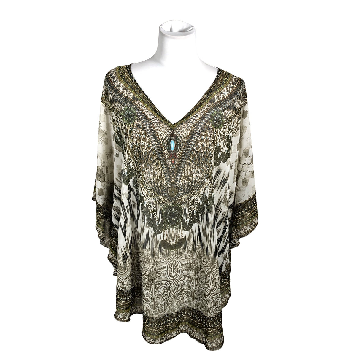 Unisex Pastunette - Lühikeste käistega pluus, suurus 38 - Roheline (1)