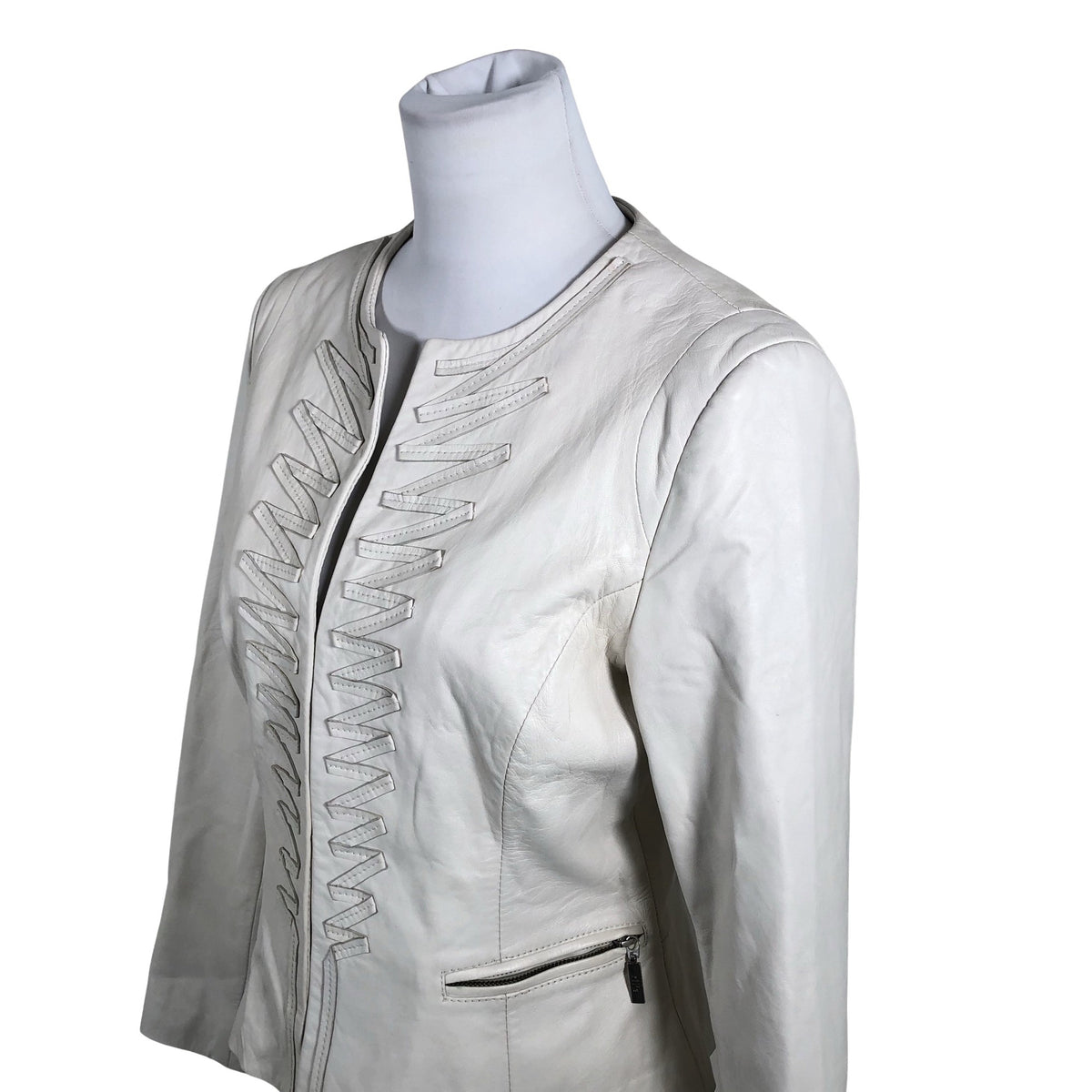 Unisex Ril's - Nahktagi, suurus 38 - Valge (3)