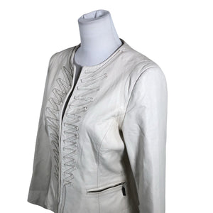 Unisex Ril's - Nahktagi, suurus 38 - Valge (3)