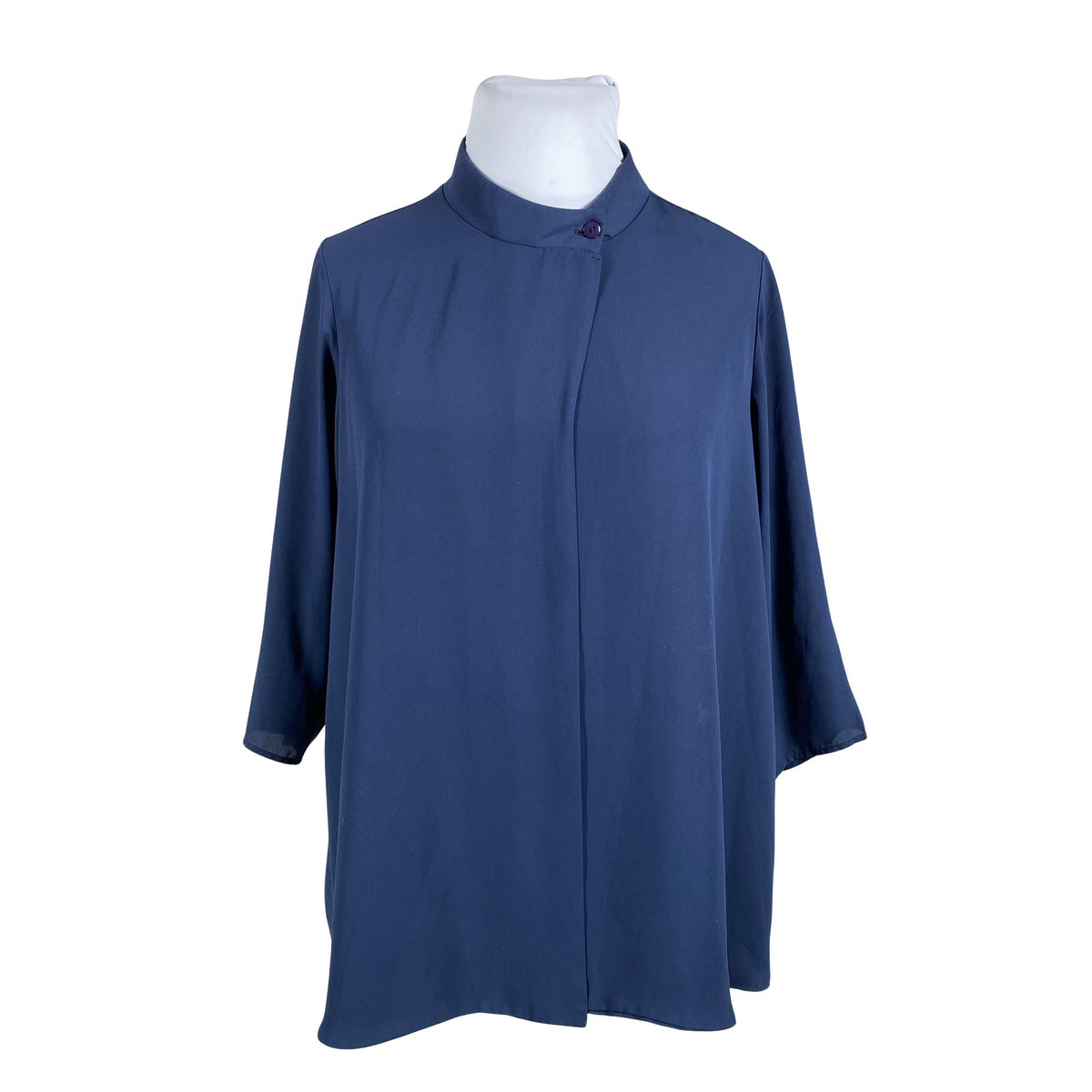 Unisex Zizzi - Lühikeste käistega pluus, suurus 42 - Sinine (1)