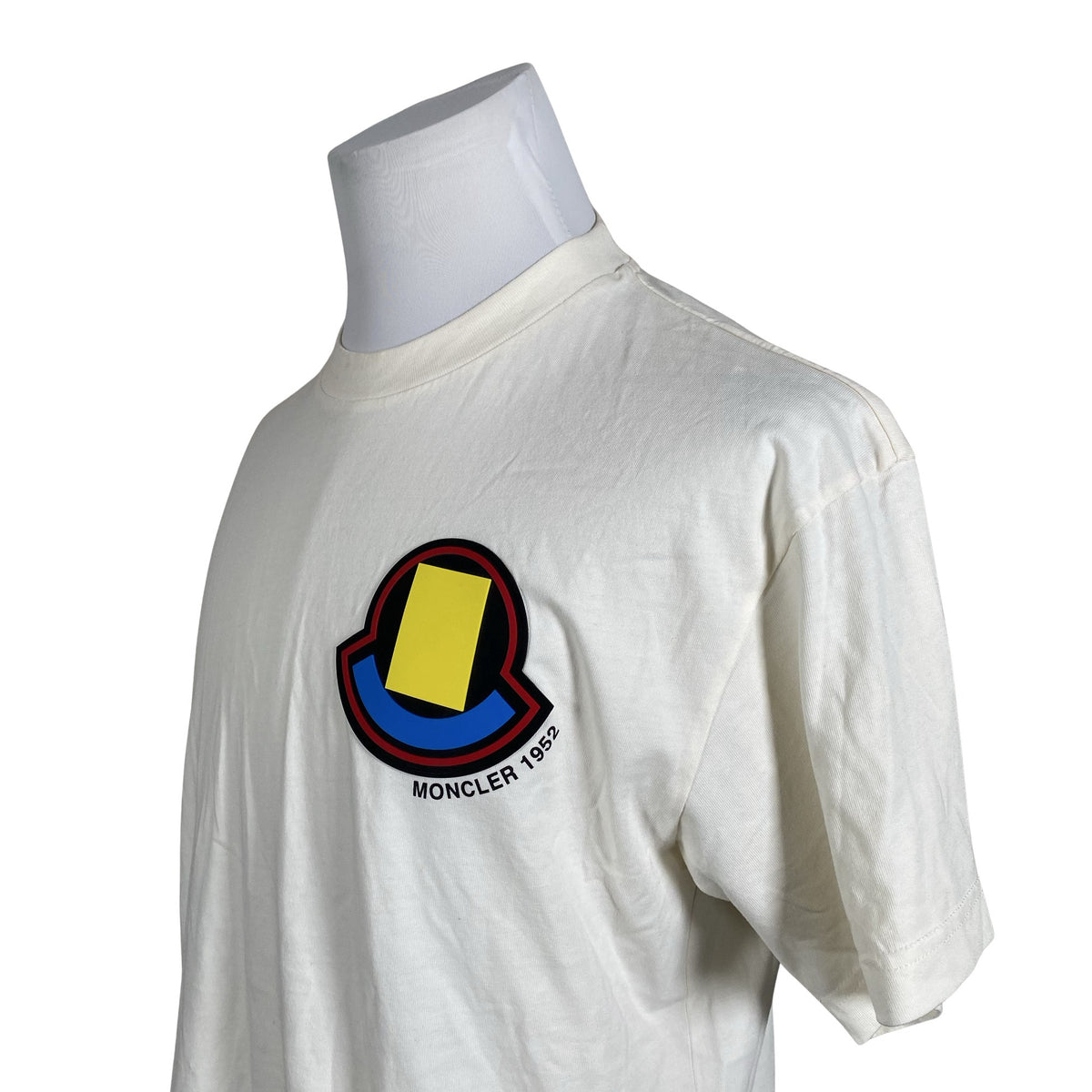 Unisex Moncler - T-särk, suurus L - Looduslik valge (2)