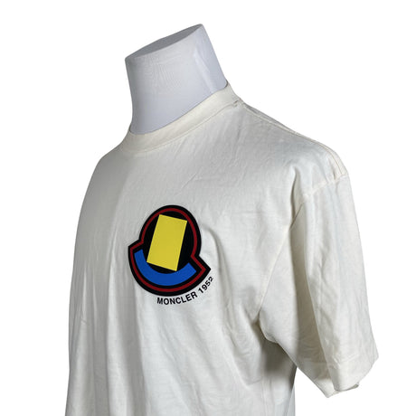 Unisex Moncler - T-särk, suurus L - Looduslik valge (2)