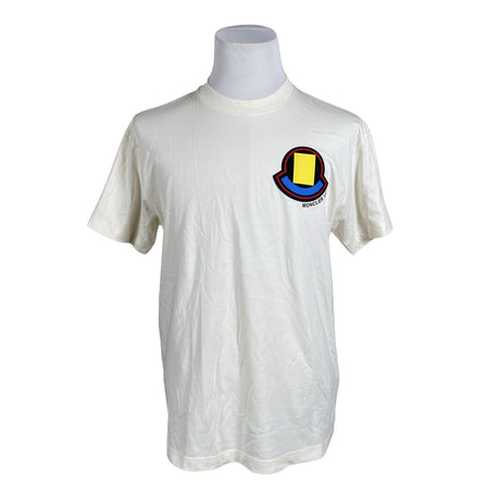 Unisex Moncler - T-särk, suurus L - Looduslik valge ()