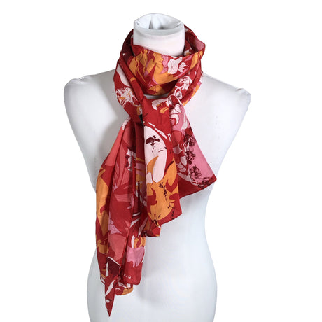 Unisex Marja Kurki - Õhuke sall, suurus Maxi - Punane ()