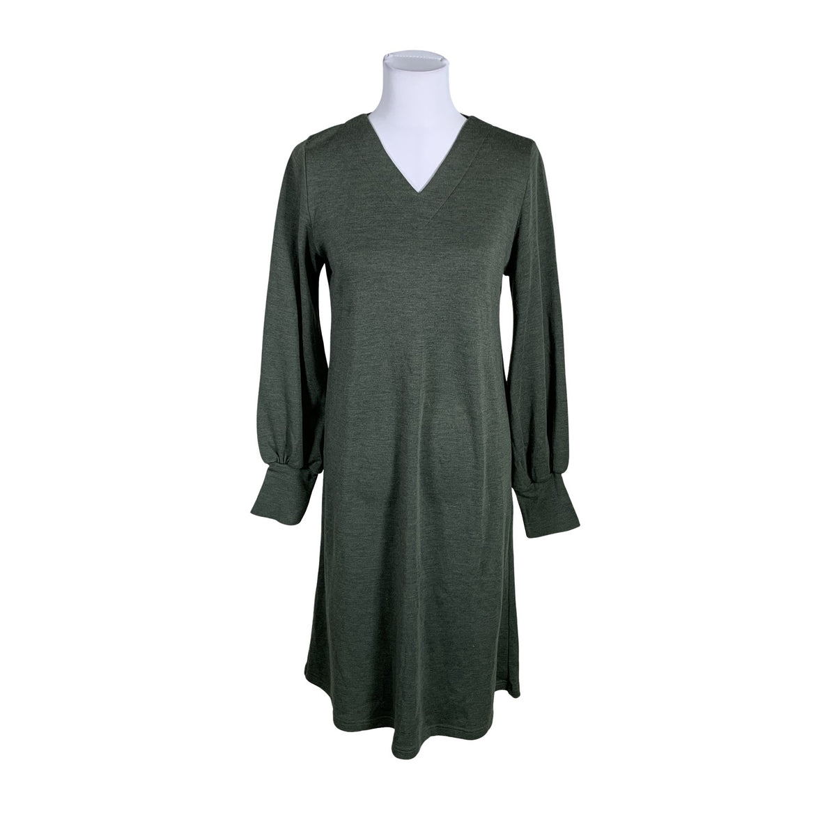 Unisex Niinmun design - Trikotaažist kleit, suurus 38 - Roheline (1)